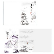 Laventia 漢字中國風用紙 3款 x 20張 套組, 類型4, 1套