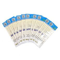 HAIDON 海東 長子線二本鉤 海鯽魚用 編織線 帶倒刺, 10個