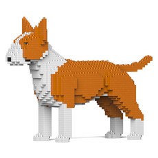 JEKCA 英國牛頭㹴幼犬積木 S 小型, 棕色, 1個