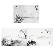 Laventia 漢字中國風用紙 3款 x 20張 套組, 類型1, 1套