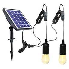 VISANG 太陽能吸頂燈 愛迪生 3W 2入組, 燈泡色