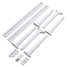 손잡이세상 국내 제조 다용도 선반 받침대, 화이트, 3단