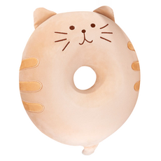 可愛貓咪甜甜圈記憶海綿孕婦墊, 1個, 棕色