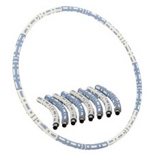 PEONIST 組合式呼拉圈按摩 90cm, 1kg, 藍色, 1個