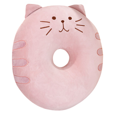 可愛貓咪甜甜圈記憶海綿孕婦墊, 1個, 粉色