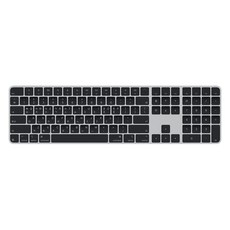 Apple 2024 Touch ID 숫자 키패드 Magic Keyboard, 블랙, 한국어 블랙, 한국어