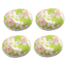 花紋櫻花陶瓷筷架, 類型3, 4個