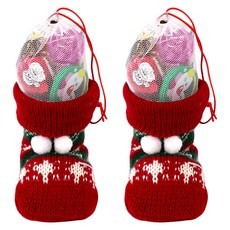 Weeny Beeny 迷你針織長靴深紅色, 85g, 2個