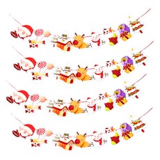 스투피드 크리스마스 종이 큐티 가랜드, 귀요미친구들, 4개