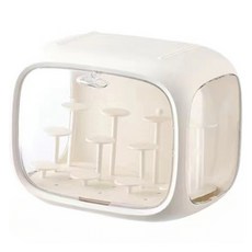 Daily Nest 公仔展示櫃 + 固定支架 12件組 象牙白, 1套