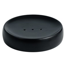 Mondspot 大理石飯店高級浴室陶瓷肥皂架 肥皂盒 YY57278, 黑色, 1個