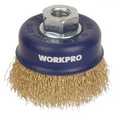 워크프로 너트형 컵브러쉬 75mm WP407021, 1개