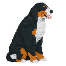 JEKCA 坐姿伯恩山犬狗狗積木 S, 1個, 混合顏色
