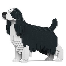 JEKCA 英國史賓格犬 狗狗積木 S, 1個, 黑色