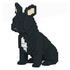JEKCA 앉은 프렌치 불독 강아지 블럭 S, 블랙, 1개