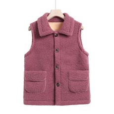 마켓에이 여성용 기모 포켓 조끼