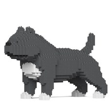 JEKCA 美國惡霸犬狗狗積木 S, 灰色