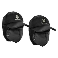 Kantukan 防寒保暖獵人耳罩帽, 2個, 黑色