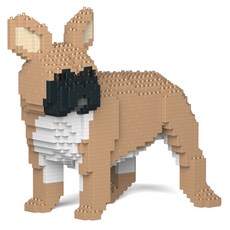 JEKCA 돌아보는 프렌치 불독 강아지 블럭 S, 브라운, 1개