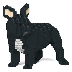 JEKCA 돌아보는 프렌치 불독 강아지 블럭 S, 블랙, 1개