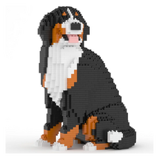 JEKCA 坐姿回頭伯恩山犬積木 S, 1個, 混合色