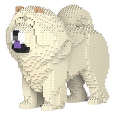 JEKCA 毛茸茸鬆獅犬積木 S, 象牙色, 1個