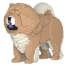 JEKCA 毛茸茸鬆獅犬狗狗積木 S, 金色, 1個