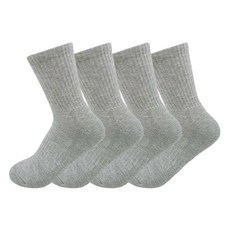 Turang 女款雙層緩震運動長襪 4雙, 1套, 灰色