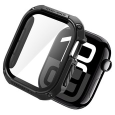 Spigen 堅韌鎧甲全罩殼+強化玻璃套裝 ACS05457, 黑色