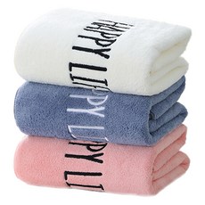 Alwaysleely 刺繡字母毛巾 3件組 超細纖維 TSP1553, 1個, No 1