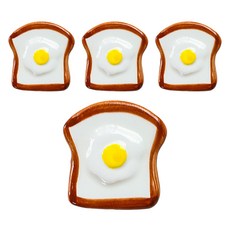 可愛的麵包造型筷架, 吐司, 4個