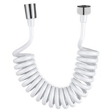 浴室廁所陽台清掃防打結彈簧軟管, 3m, 白色