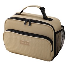 Ez2mk G15 野餐外帶保溫保冷手提便當袋, 6.3L, 棕色