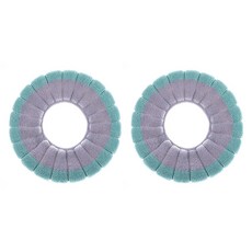 PEONIST 防滑刷毛馬桶坐墊, 2個, 綠色