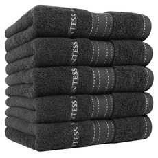 카운테스마라 송월타월 루미에르 수건 160g 30수 코마사, 다크그레이, 5개