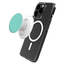 Deflick 맥세이프 원형 거치대, 애플민트, 1개