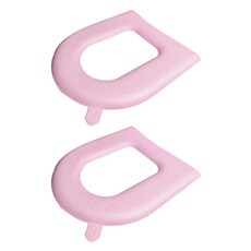 피어니스트 논슬립 방수 변기패드 시트, 핑크, 2개