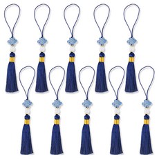 아이엔피 장식 고급 노리개 전체길이 14cm x 수술길이 6.5cm x 실 길이 5cm NS0, 진남(NS05), 10개