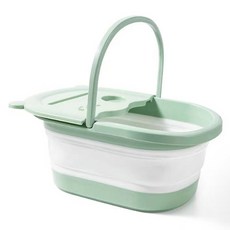PEONIST 蓋便攜式浴室折疊半身足浴盆, 薄荷綠, 1個