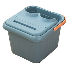 PEONIST 便攜式浴室把手蓋足浴盆, 藍色, 1個