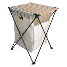 Tyumen 收納籃邊桌, 木質, 1層, 1個