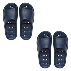 마켓감성 물빠짐 플립 욕실화, 네이비, 2개