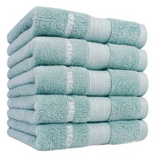 카운테스마라 송월 루미에르 세면타월 160g 30수 면사, 터키스, 5개