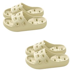 Maket Gamseong 青蛙排水浴室拖鞋, 2個, 米色