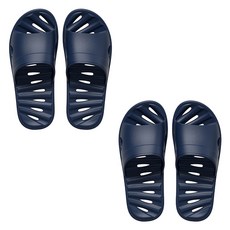 마켓감성 홈 웨어러블 욕실화, 남색, 2개