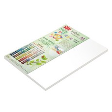 종이문화 뉴씨플레인 얇은 양면색상지 120g No 50 흰색, 40개