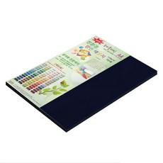종이문화 뉴씨플레인 얇은 양면색상지 120g No 38 남색, 40개