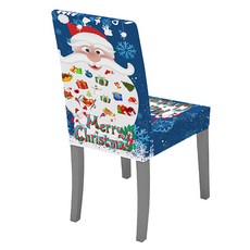 一日聖誕椅套, 均碼, 1個, 藍色聖誕老人
