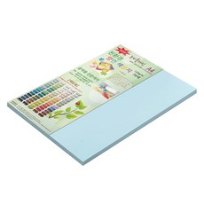 종이문화 뉴씨플레인 120g No 15 하늘색 양면색상지, 40매
