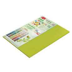 paperculture New Sea Plain 薄雙面色紙 120g No59 黃綠色, 20個